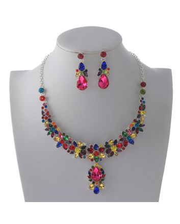 Rhinestone Necklace Set 