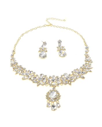 Rhinestone Necklace Set 