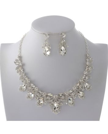 Rhinestone Necklace Set 