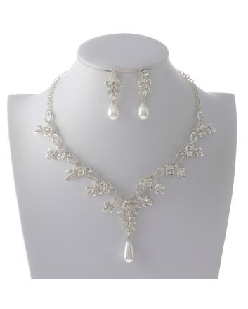 Rhinestone Necklace Set 