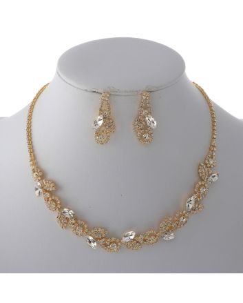 Rhinestone Necklace Set 