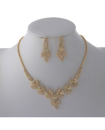 Rhinestone Necklace Set 
