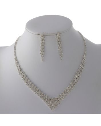 Rhinestone Necklace Set 