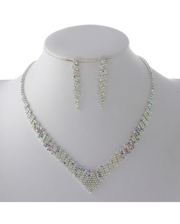 Rhinestone Necklace Set 