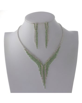 Rhinestone Necklace Set 