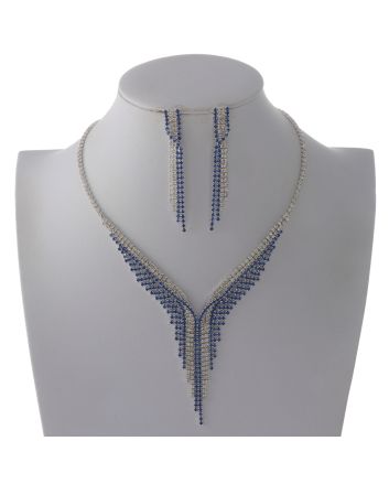 Rhinestone Necklace Set 