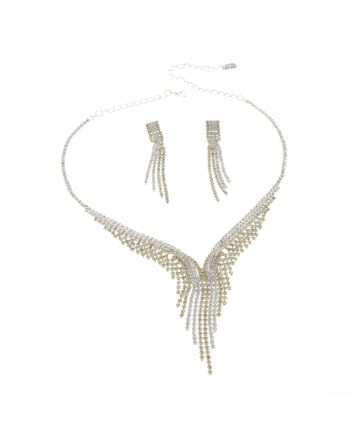 Rhinestone Necklace Set 