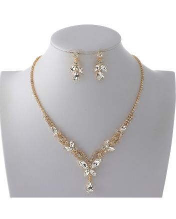 Rhinestone Necklace Set 