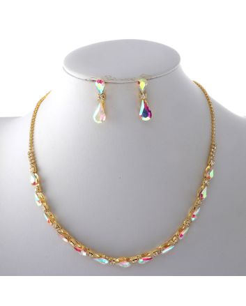 Rhinestone Necklace Set 