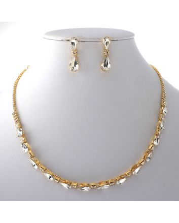 Rhinestone Necklace Set 