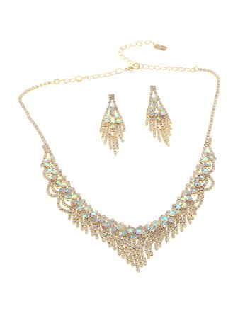 Rhinestone Necklace Set 