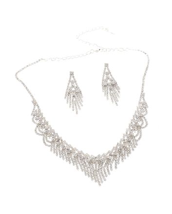 Rhinestone Necklace Set 