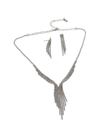 Rhinestone Necklace Set 