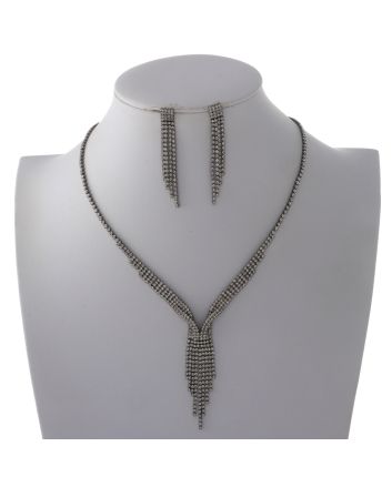 Rhinestone Necklace Set 