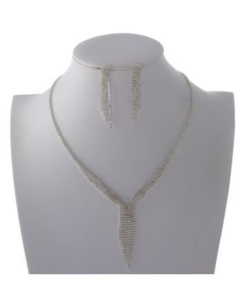 Rhinestone Necklace Set 