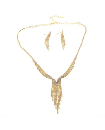 Rhinestone Necklace Set 