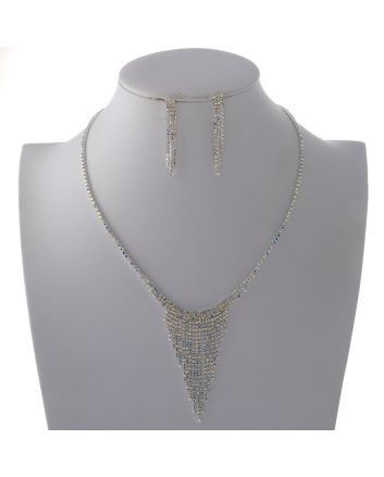 Rhinestone Necklace Set 