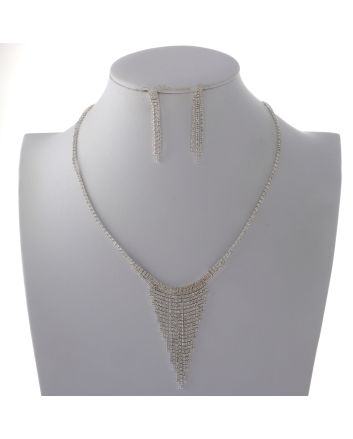 Rhinestone Necklace Set 