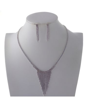 Rhinestone Necklace Set 