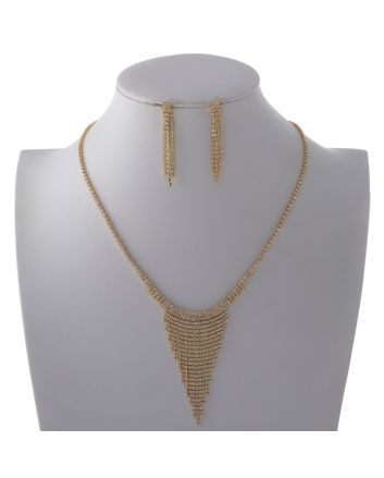 Rhinestone Necklace Set 