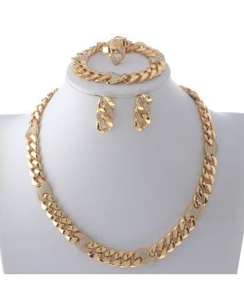 Gold Plated Necklace Set