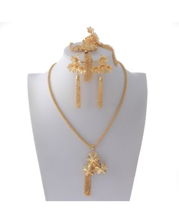 Gold Plated Necklace Set