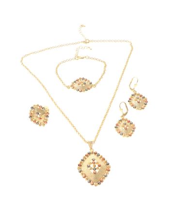 Gold Plated Necklace Set