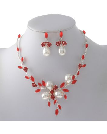 Rhinestone Necklace Set 
