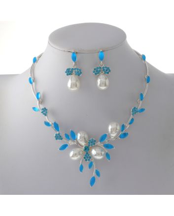 Rhinestone Necklace Set 