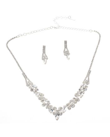 Rhinestone Necklace Set 