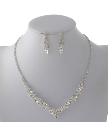 Rhinestone Necklace Set 