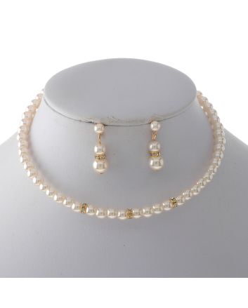Synthetic Pearl Choker Set 