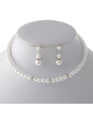 Synthetic Pearl Choker Set 