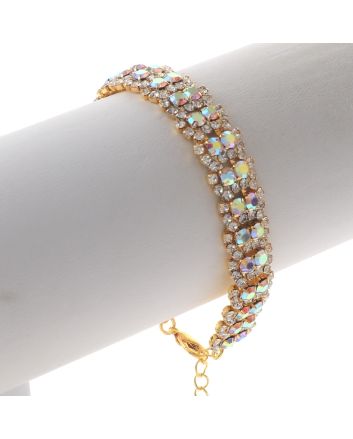 Rhinestone Lobster Bracelet 