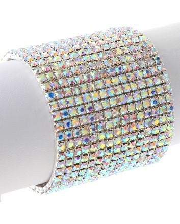 Rhinestone Stretch Bracelet / 15 Lines