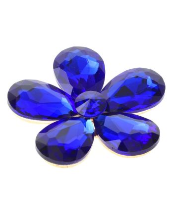 Crystal Flower Brooch