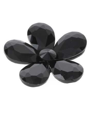 Crystal Flower Brooch
