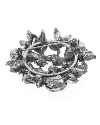 Crystal Flower Brooch