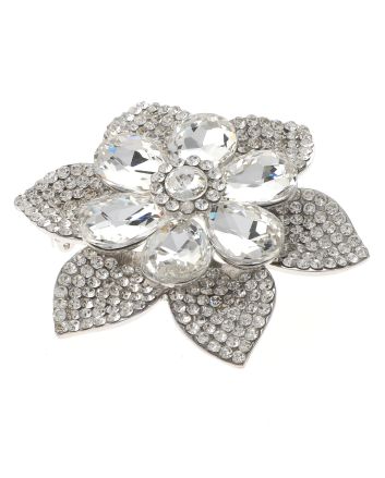 Crystal Flower Brooch