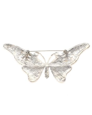 Large Crystal Butterfly Pin
