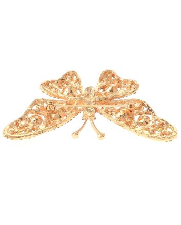 Crystal Butterfly Pin