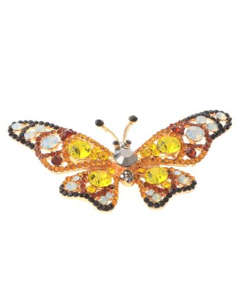 Crystal Butterfly Pin