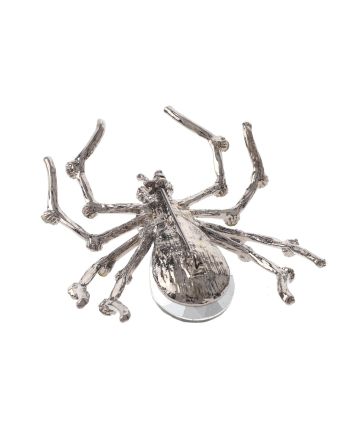 Large Crystal Spider Brooch  