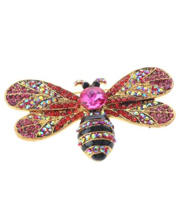 Crystal Bee Brooch  