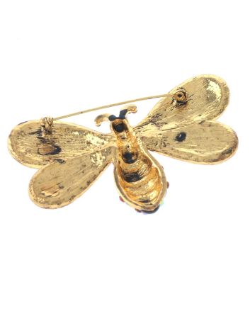 Crystal Bee Brooch  