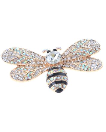 Crystal Bee Brooch  