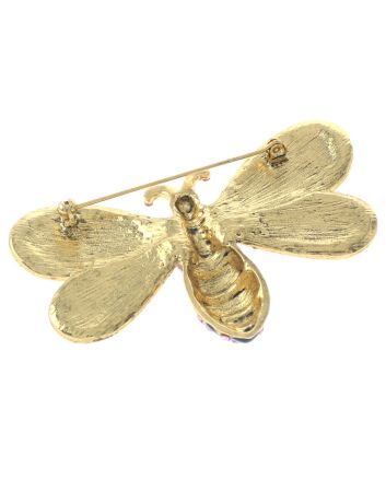 Crystal Bee Brooch  
