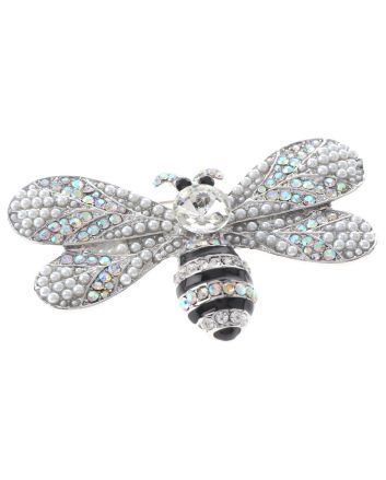 Crystal Bee Brooch  