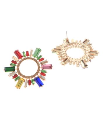 Rhinestone Post Earrings