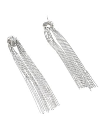 Metal Tassle Post Earrings